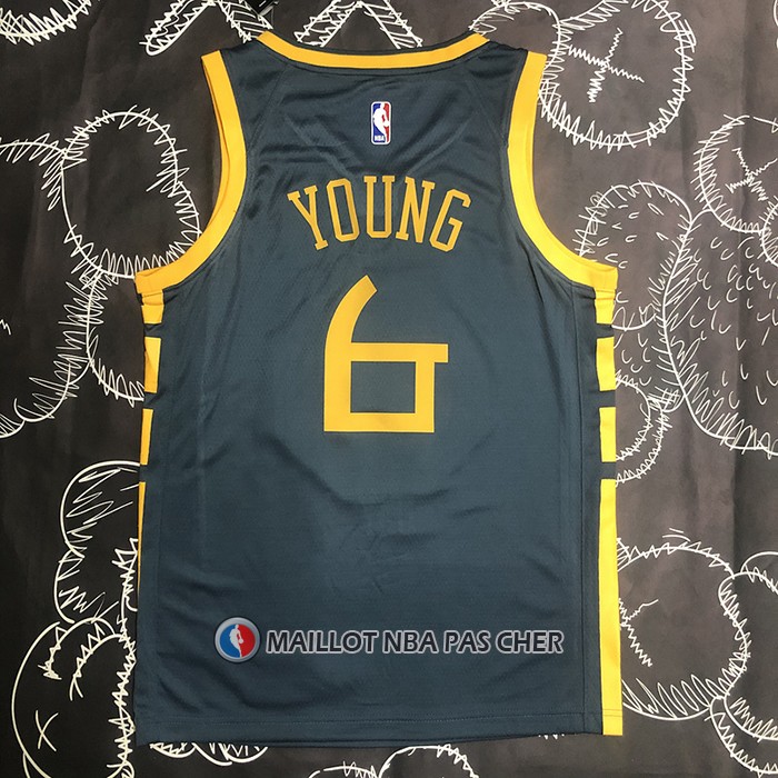 Maillot Golden State Warriors Nick Young NO 6 Ville 2018-19 Bleu